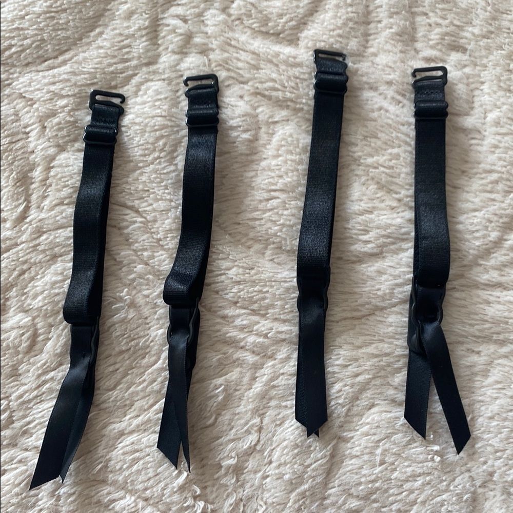 Victoria Secret Black Adjustable Panty Hose Straps Set